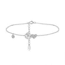 Load image into Gallery viewer, Heart &amp; Flower Charm Bracelet Gold/Silver