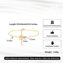 Load image into Gallery viewer, Heart &amp; Flower Charm Bracelet Gold/Silver